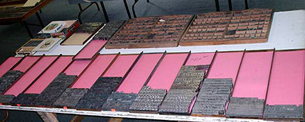 metal and wood type