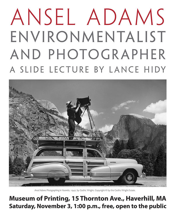 Lance Hidy lecture on Ansel Adams