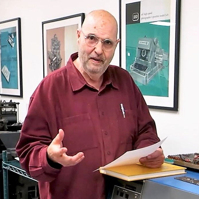 Frank Romano, President, Museum of Printing, Haverhill, Mass.